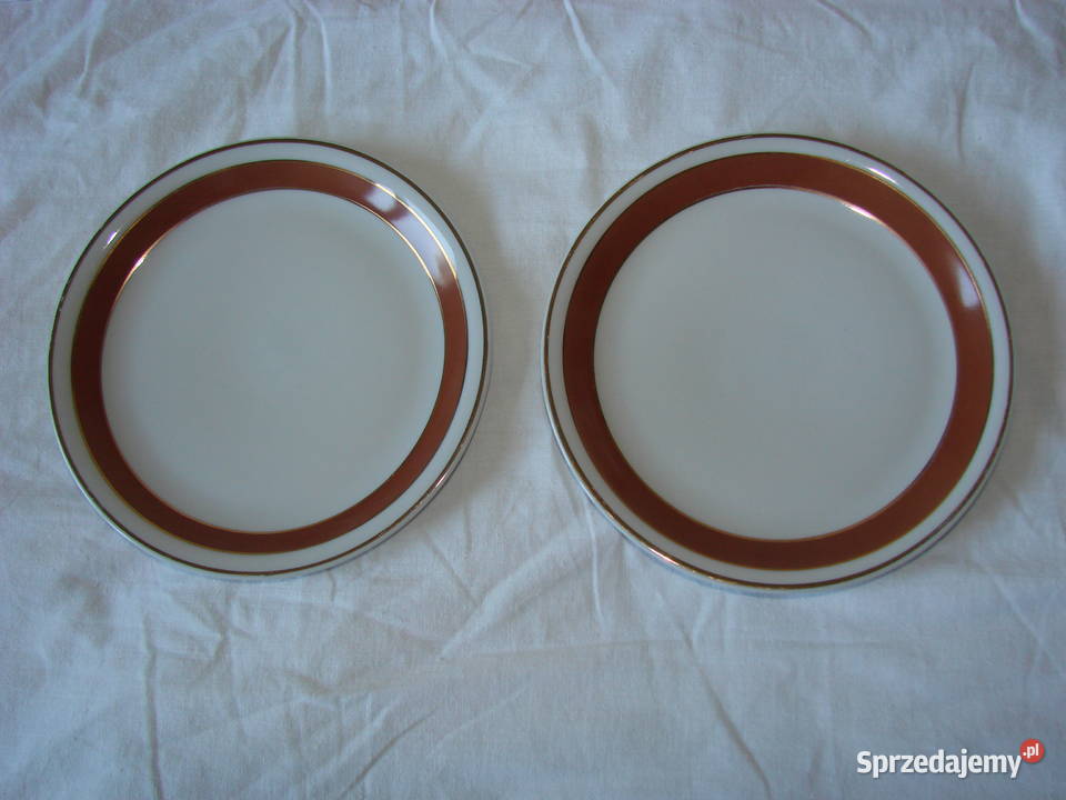 Lubiana talerz deserowy PRL Pruszcz Gdański