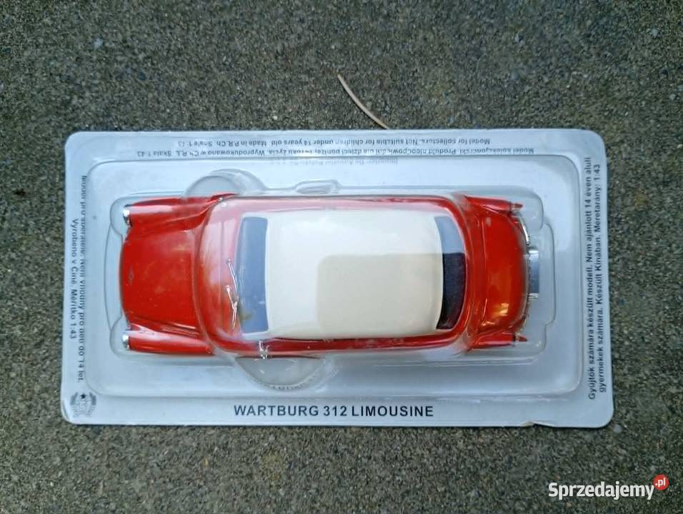 WARTBURG 312 LIMOUSINE sedan model kolekcja 143 Modelarstwo mazowieckie Warszawa