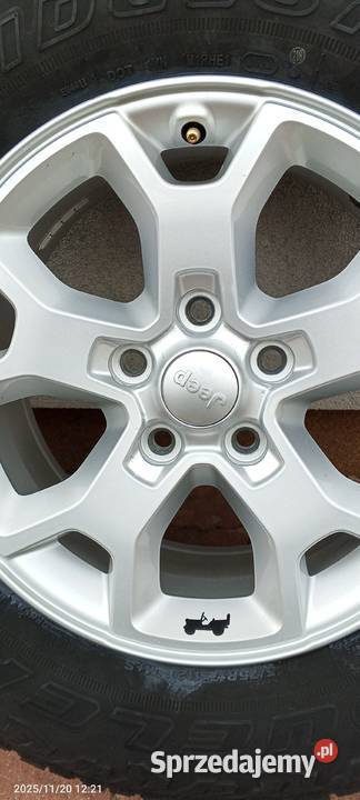 Sprzedam 4 koła do Jeep Wrangler oryginały Człuchów