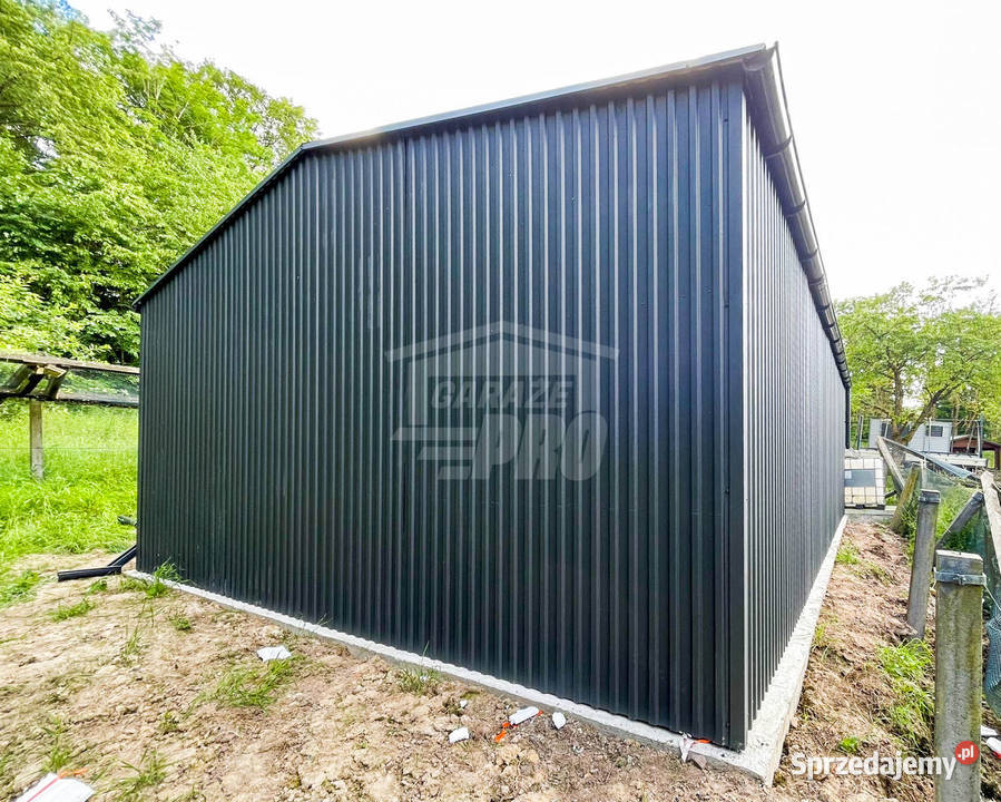 Hala Garaż Blaszany 7x10m Brama Dwuskrzydłowa Inowrocław