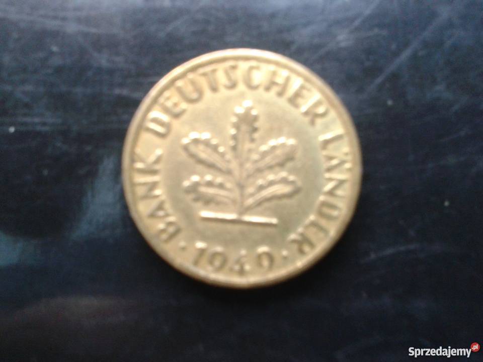 Moneta Pfennig z 1949 F Numizmatyka lubelskie Skierbieszów