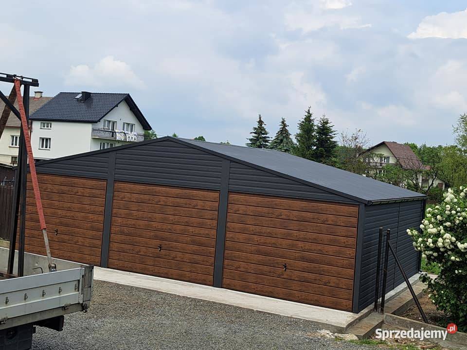 Garażegaraż blaszany 6x56x6 wzmacniany struktura Płońsk