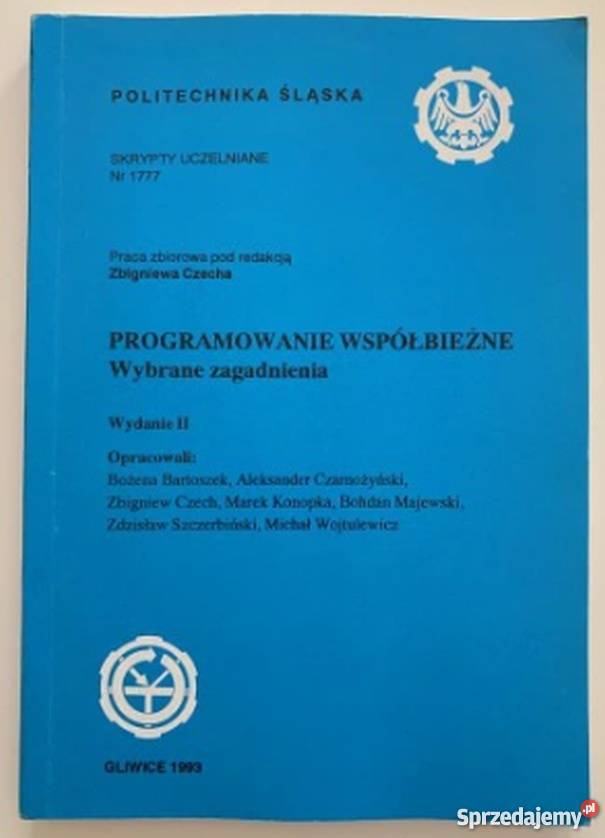 PROGRAMOWANIE WSPÓŁBIEŻNE WYBRANE ZAGADNIENIA
