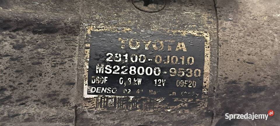 ROZRUSZNIK TOYOTA YARIS 281000J010 osobowe kujawsko-pomorskie Lipno