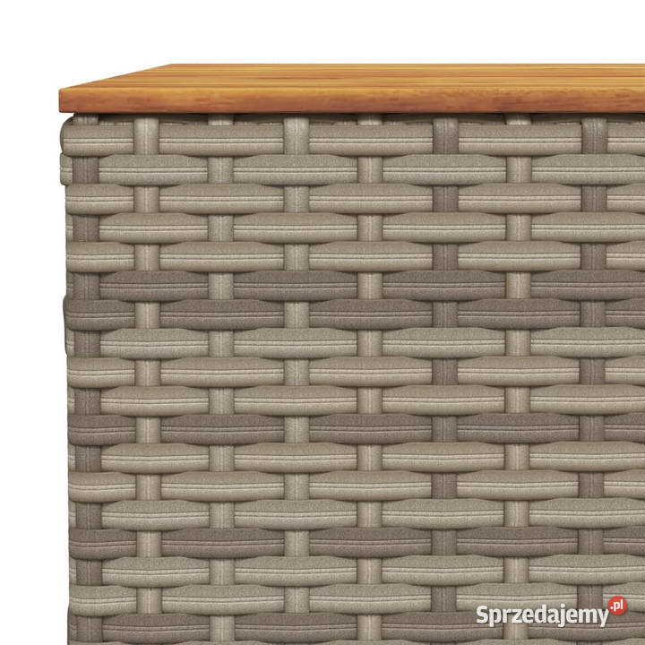 Stolik ogrodowy szary 55x55x36 rattan PE i mazowieckie Warszawa