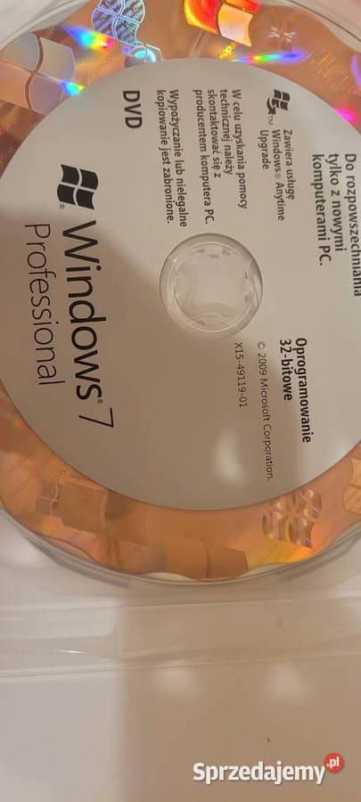 System Windows 7 Professional 32Bit Poznań