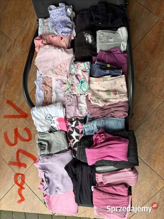 Sukienka bluzki legginsy Rozmiar 134 mazowieckie Michowo