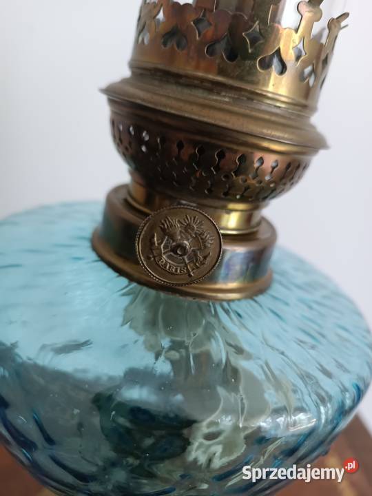 Stara lampa naftowa mosiądz Francja Pozostałe wielkopolskie Budzyń