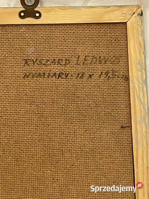 Obraz olejny Ryszard Ledwos pejzaż impasto ZPAP Kraków