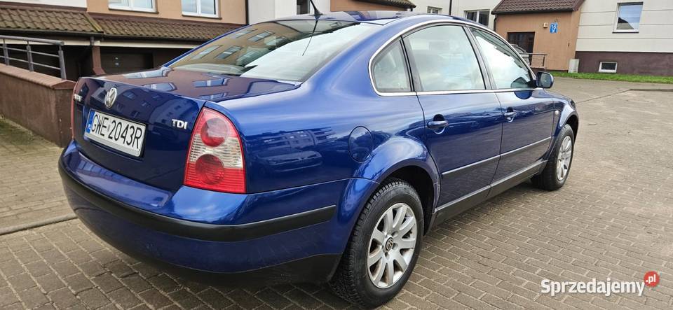 VW Passat Fl 2002r 19 TDI stan techniczny lakier metallic warmińsko-mazurskie Elbląg sprzedam