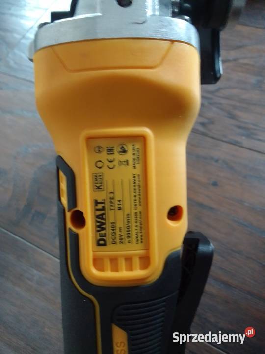 Szlifierka kątowa akumulatorowa Dewalt z