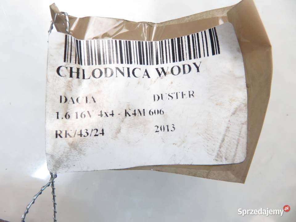 CHŁODNICA WODY DACIA DUSTER 16 16V 214100078R