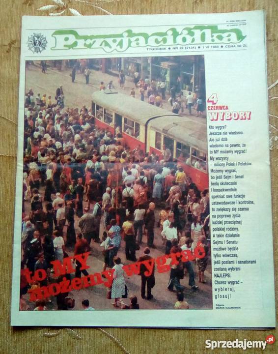 PRZYJACIÓŁKA 22 1989 WYBORY 4 CZERWCA Rok wydania 1989 Piszczac sprzedam