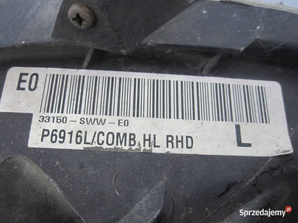 HONDA CRV III 09r lampa lewa przód 33150SWWE0 osobowe