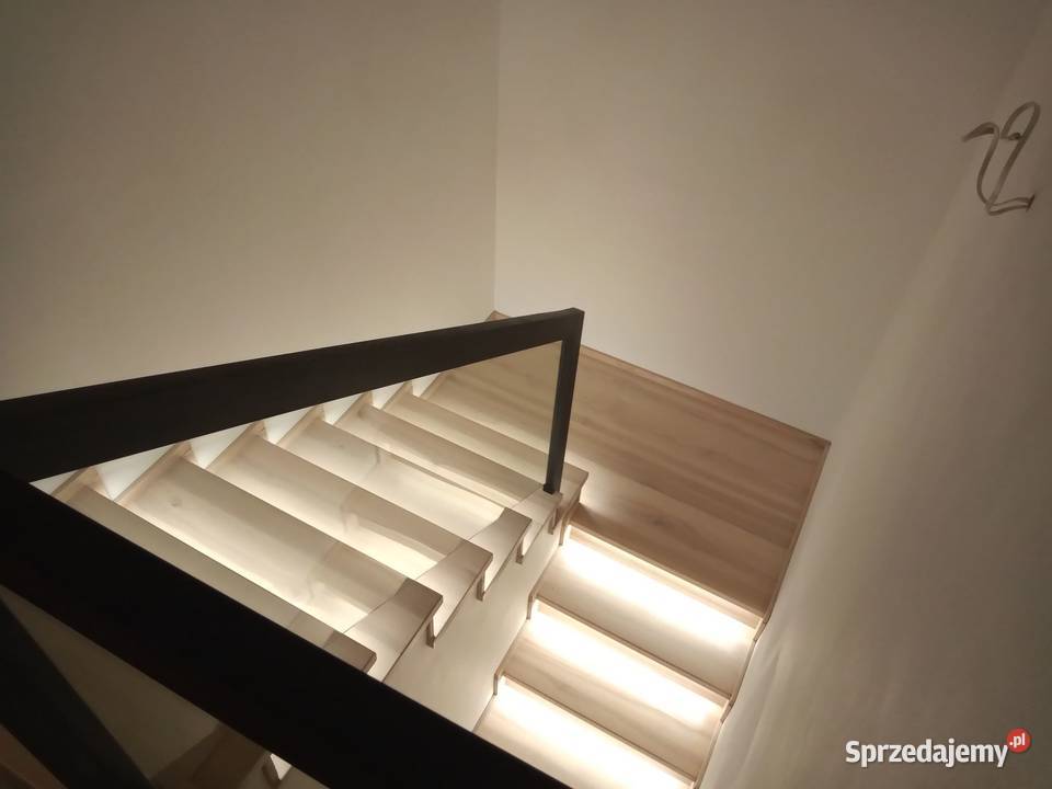 Schody drewniane dąb jesion belko stalowe śląskie