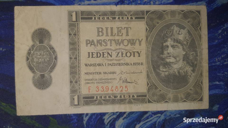 1 ZŁOTY 1938 mazowieckie