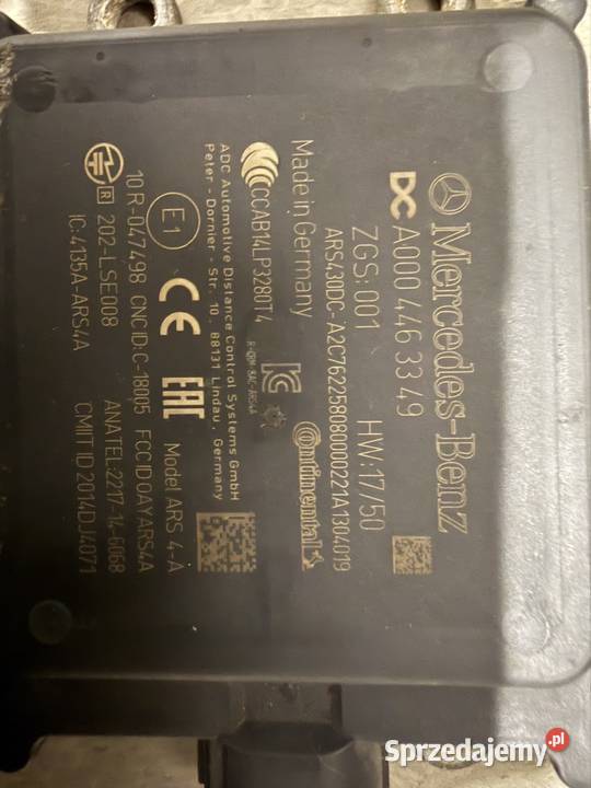 Przedni radar czujnik zbliżeniowy Mercedes Warszawa