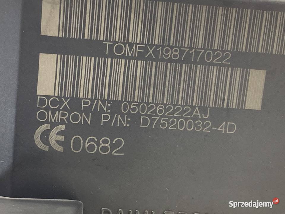 KOSTKA STACYJKI DODGE CALIBER 05026222AJ 20 140 osobowe Stacyjki i kluczyki sprzedam