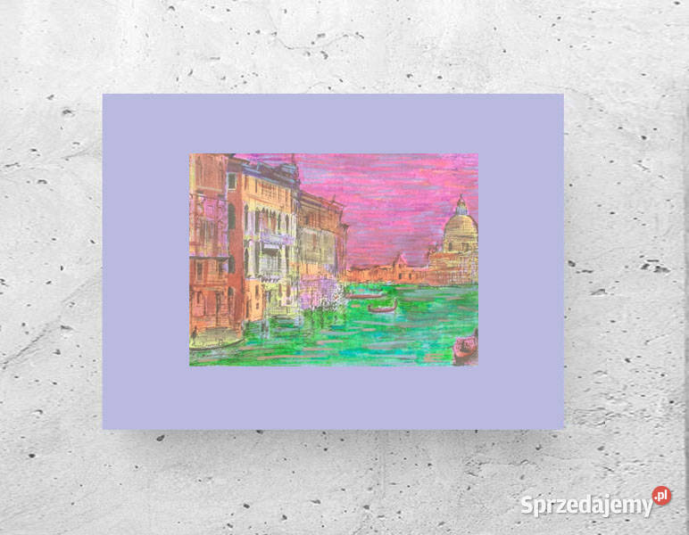 wenecja plakat 30x40 boho plakat do domu obrazek Gdańsk