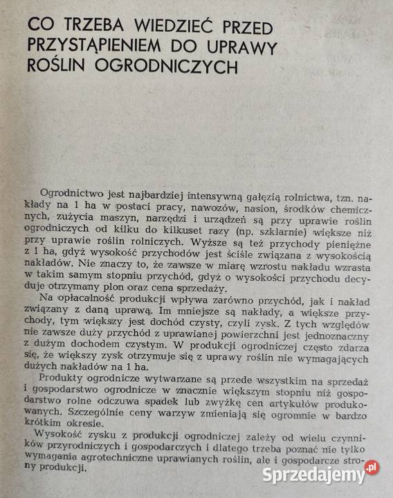 Poradnik ogrodniczy 1967r prof Pieniążek warmińsko-mazurskie Olsztyn