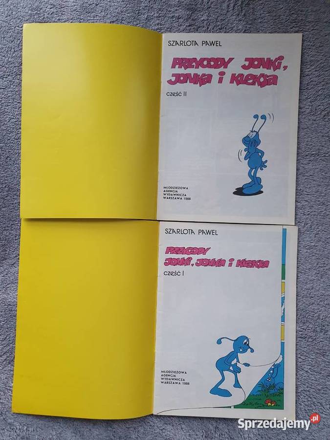 Przygody Jonki Jonka i Kleksa komplet wyd 3 1988 dla dzieci pomorskie Gdynia