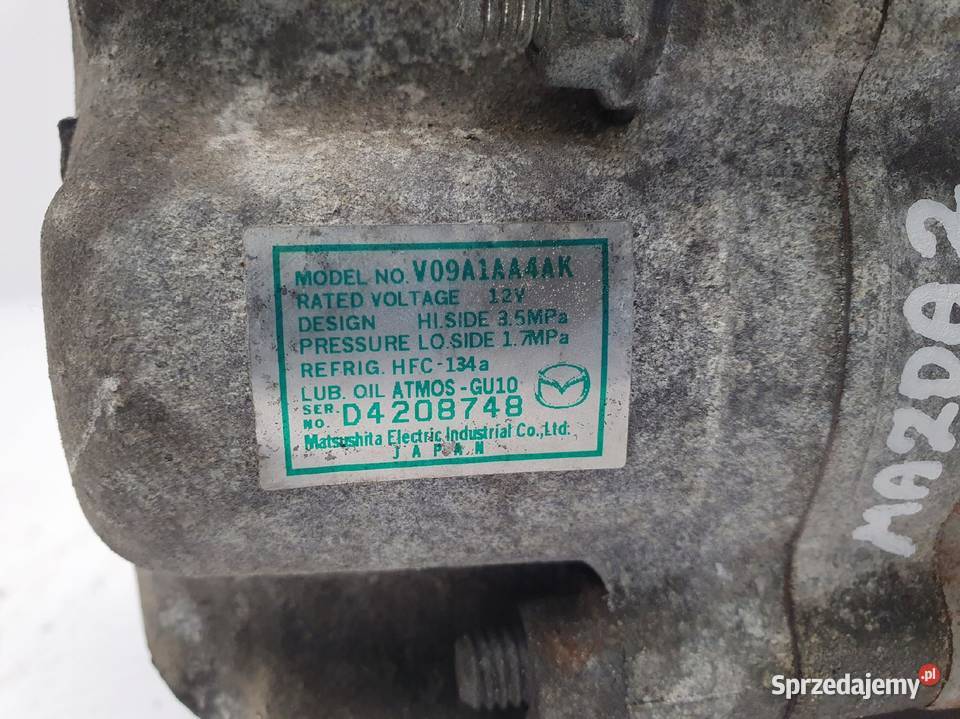 SPRĘŻARKA KLIMATYZACJI Mazda II 13 16V kompresor lubelskie