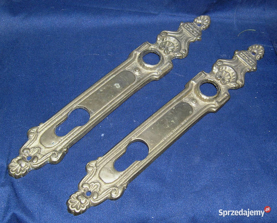 klamki i szyldy mosiężne vintageD