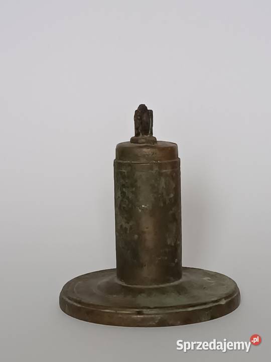 Stara Mosiężna Zapalniczka Biurkowa Gabinetowa Rzeszów