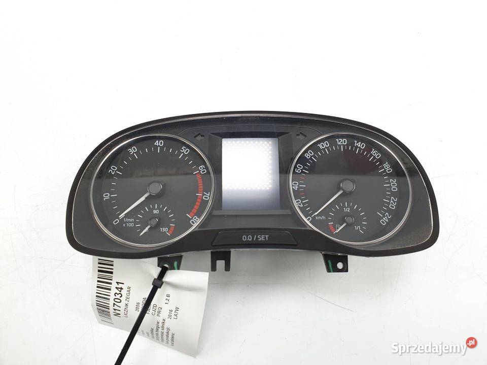 LICZNIK ZEGAR SKODA FABIA III 6V0920740B osobowe kujawsko-pomorskie Lipno