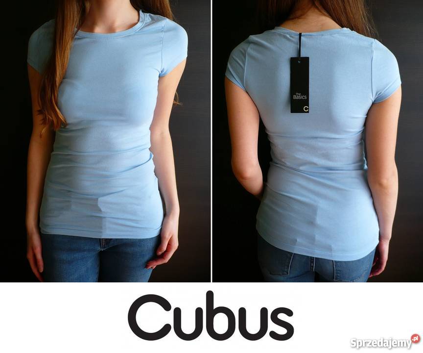 niebieska koszulka cubus xs 34 s 36 tshirt top Toruń