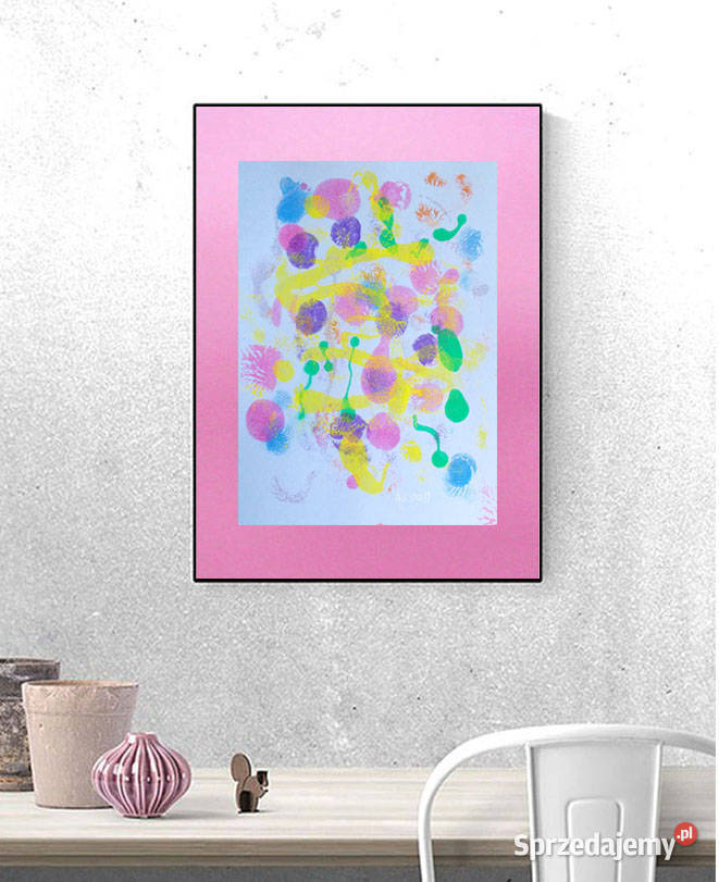 pastelowa abstrakcja dekoracja na ścianę śląskie Częstochowa