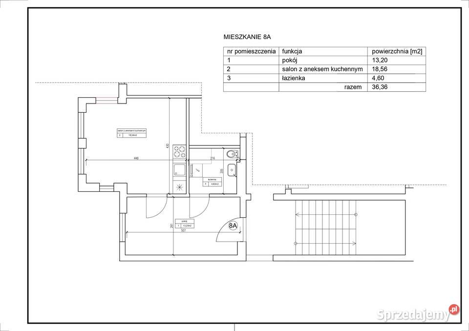 Wyremontowane słoneczne 2 pokojowe mieszkanie w sprzedam