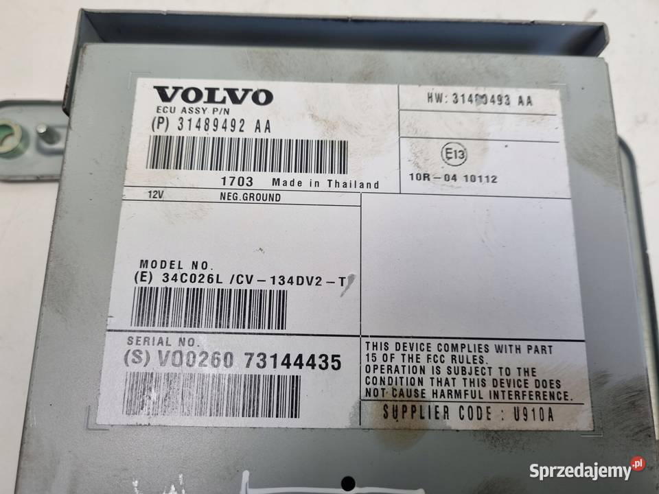 Volvo VOLVO V60 I S60 II V40 II WZMACNIACZ RADIA Chełm sprzedam