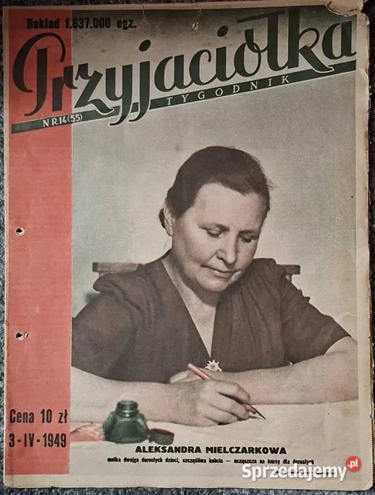 Stare gazety Przyjaciółka 1949 r śląskie