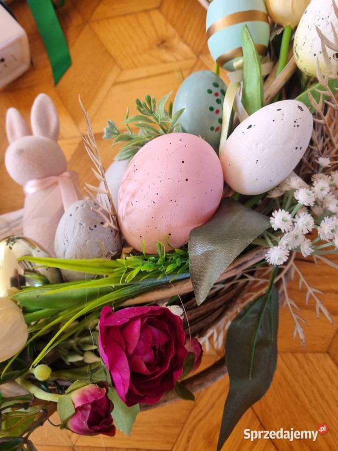 Stroik Wielkanocny własnoręcznie robiony duży 55 sprzedam