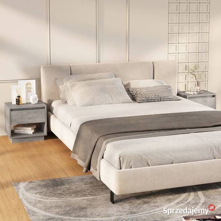 vidaXL Szafki nocne 2 szarość betonu 45x34x44 Warszawa