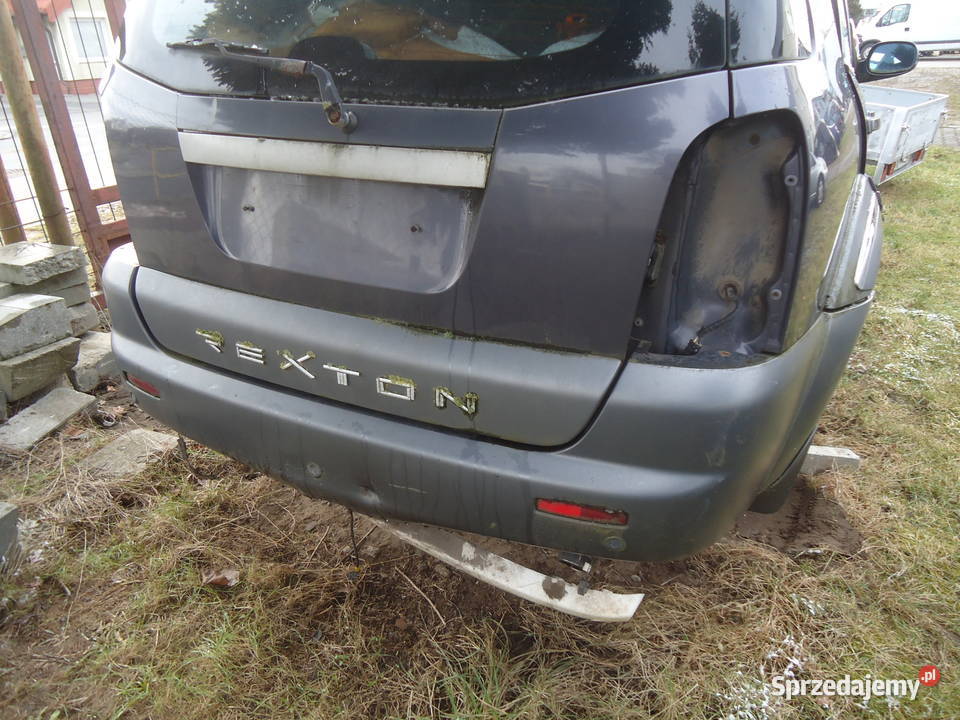 REXTON KLAPA POKRYWA BAGAŻNIKA ZDERZAK TYŁ Nowy Dwór Gdański