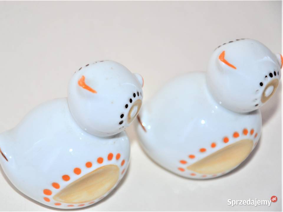 Kura i 2 kurczęta Art Deco porcelana Hollohaza Warszawa