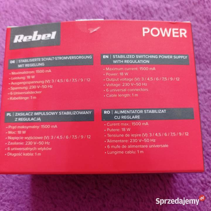 Sprzedam zasilacz impulsowy stabilizowany Starogard Gdański sprzedam