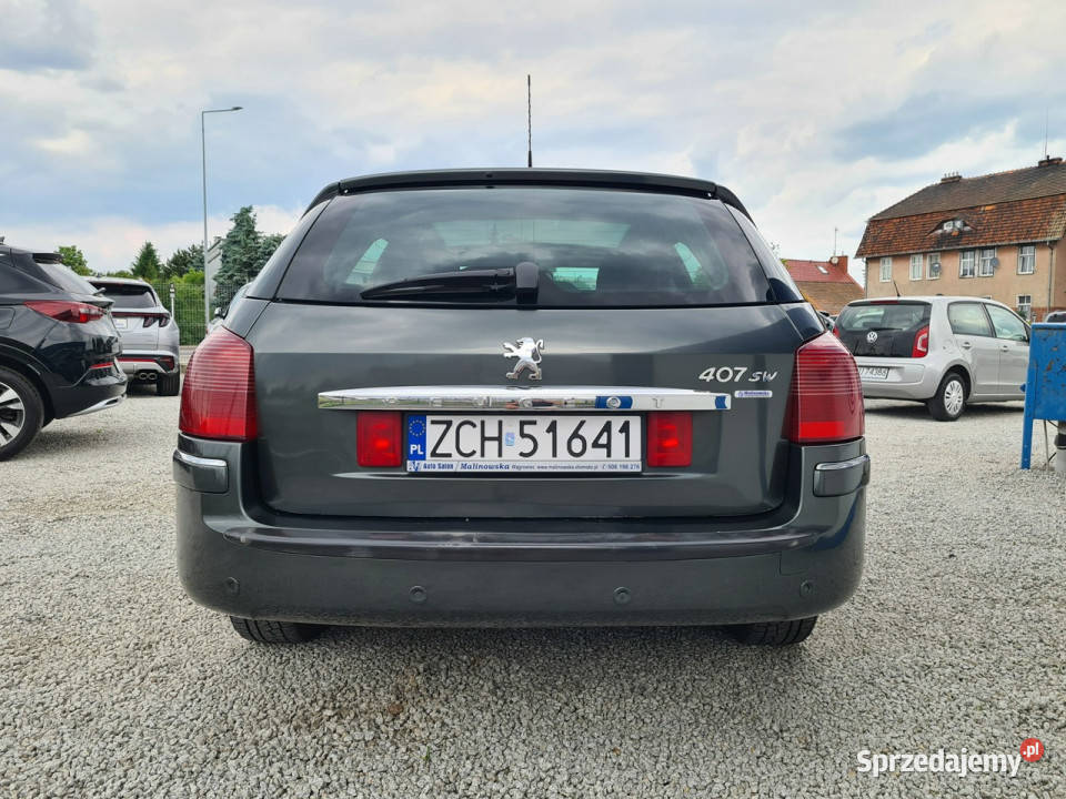 Peugeot 407 SW Automat 20 HDI SzklanyDach Navi Kombi Wągrowiec