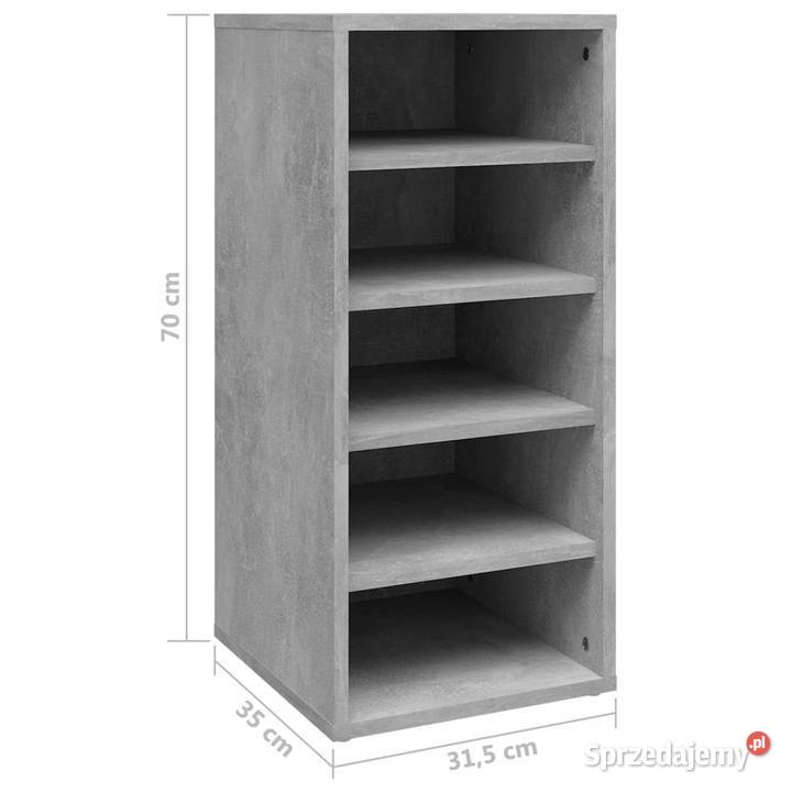 Szafka na buty szarość betonu 315x35x70 WM808989 mazowieckie Warszawa sprzedam