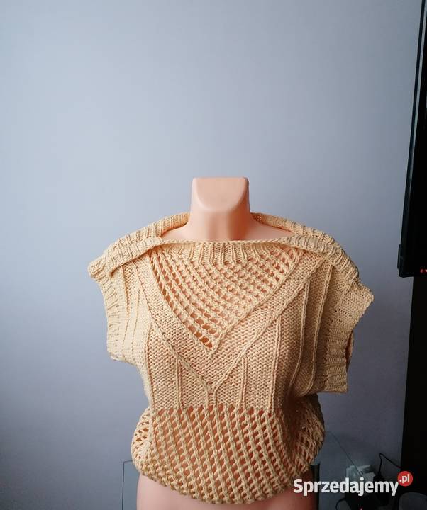 DAMSKI BEZRĘKAWNIK Z DZIANINY RUNIWERSALNY łódzkie