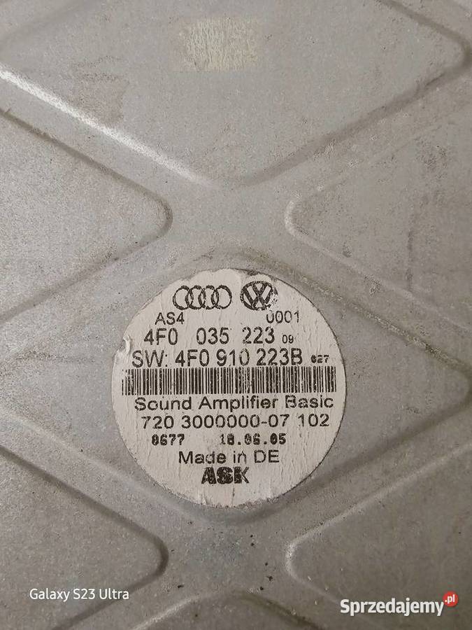 Wzmacniacz Audio ASK Audi A6 C6 4F0035223 Olsztyn