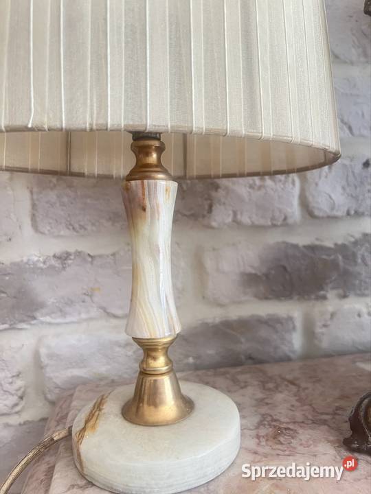 Wysoka lampa z marmuru Żary sprzedam