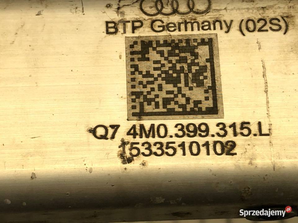 BELKA POD SILNIK AUDI Q7 4M 30 272 4M0399315L Wzmocnienia, belki i wsporniki