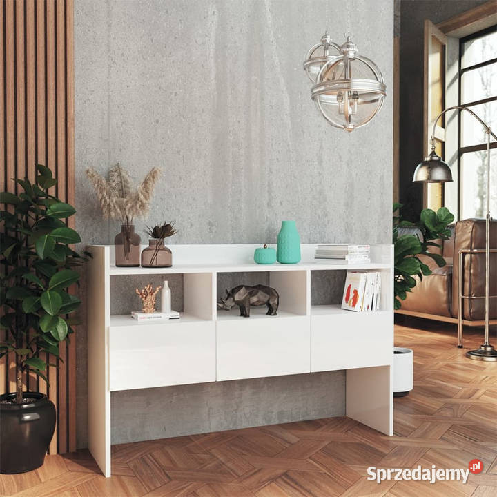 Szafka biała z połyskiem 105x30x70 materiał
