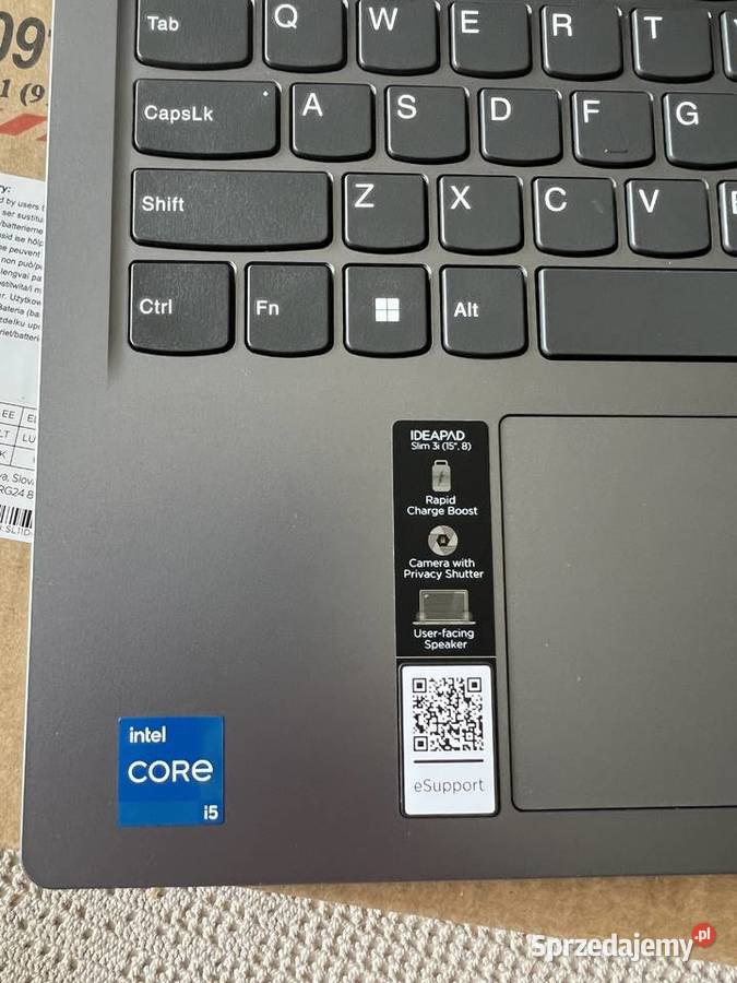 Nowy nieużywany laptop Lenovo IdeaPad Slim 3 Wodzisław Śląski sprzedam