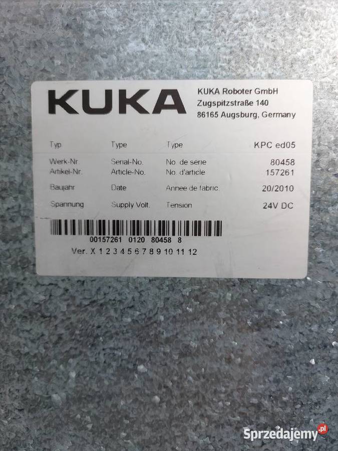 Robot przemysłowy KUKA KR30 szafa KRC2 ED05 Gorzów Wielkopolski