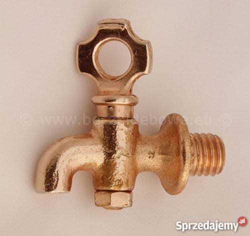 Kran do beczki dębowej pozłacany alkoholowy mały Warszawa