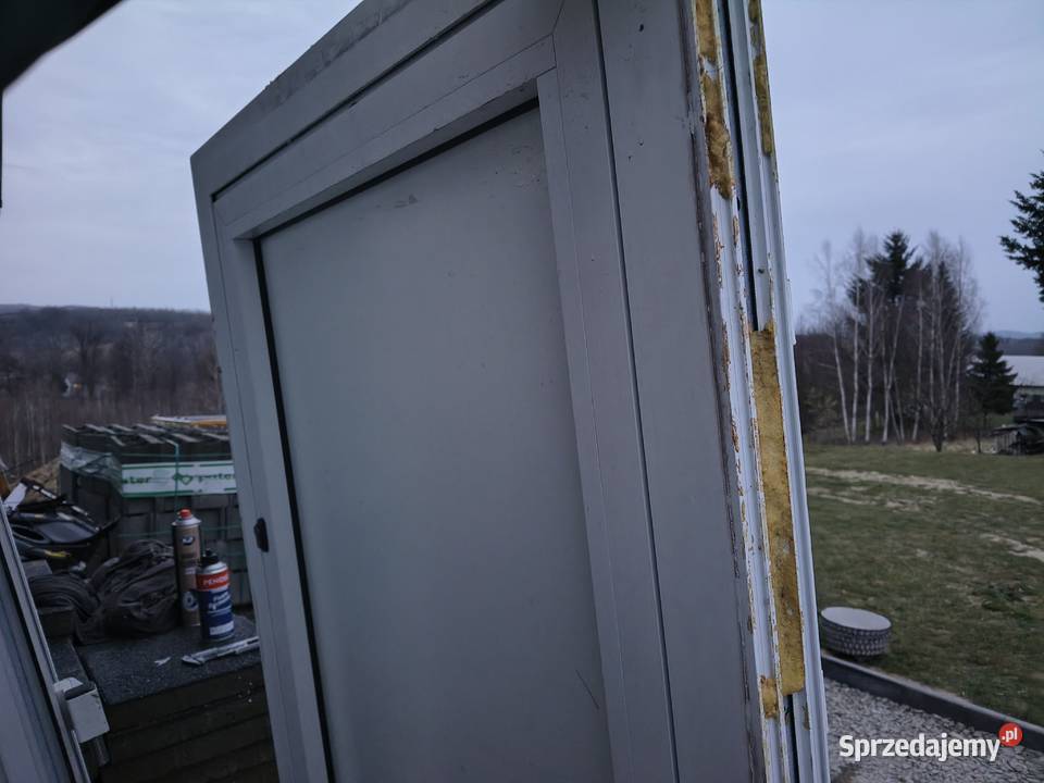 Drzwi aluminiowe zewnętrzne 213 x96 Sieklówka